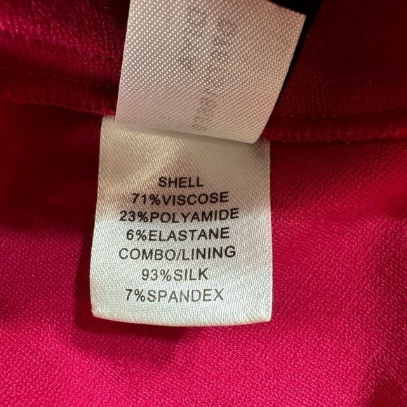 Diane Von Furstenberg Womens V-Neck Fit & Flare Dress Barbiecore Pink Women’s 2 - Picture 7 of 15